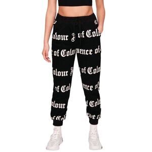 Absence Of Colour Pants Womens XS Roma Jogger Sweatpants Spellout Streetwear NEW